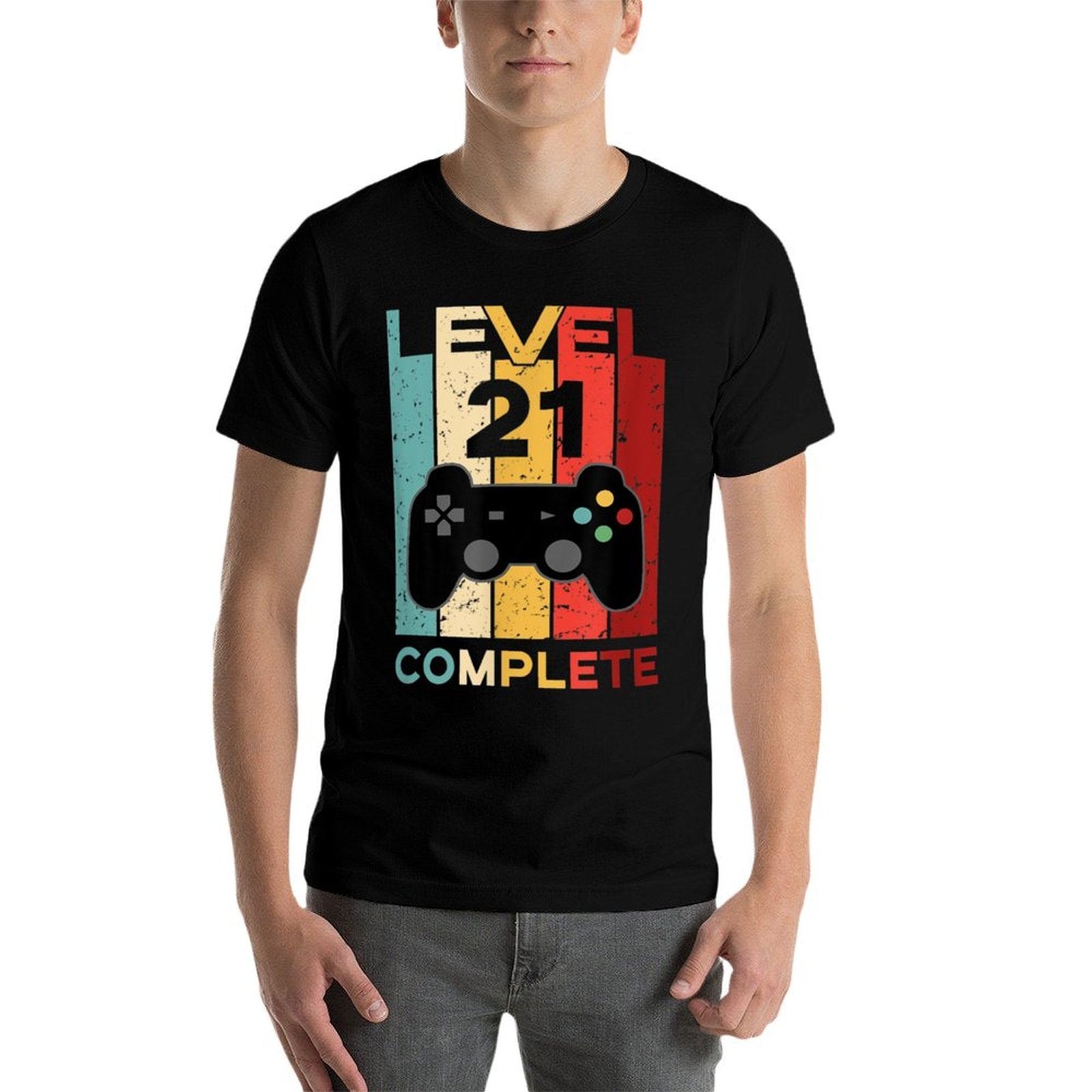 21st Birthday - Retro Gamer Level 21 Complete  Durable T-Shirt