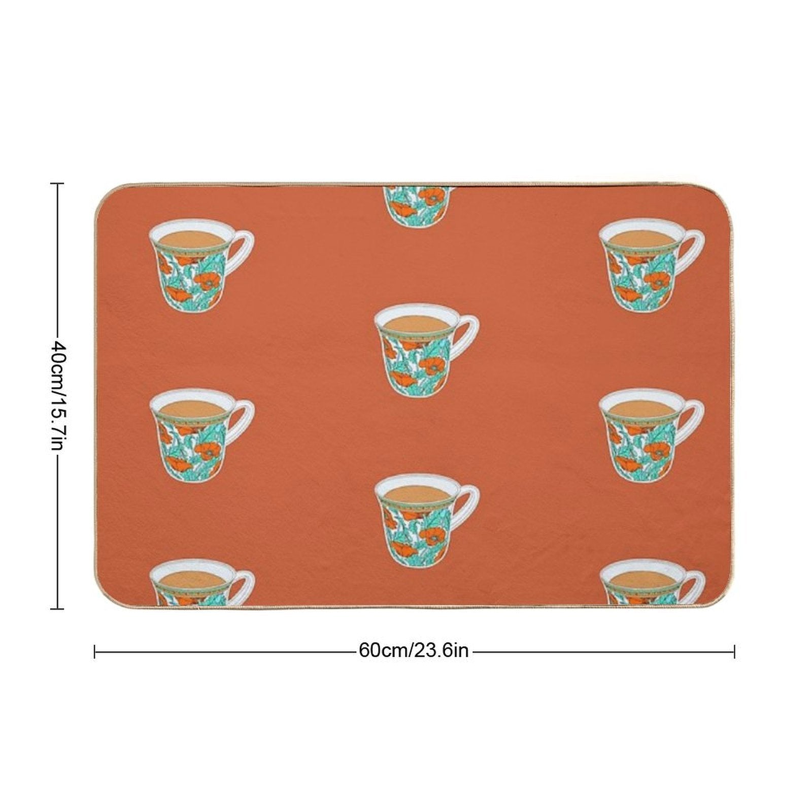 Cup of Tea Durable Bath Mat