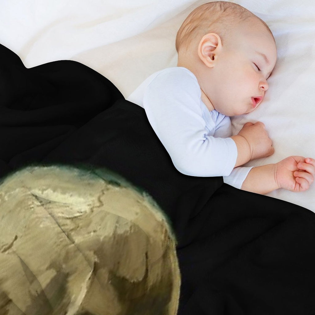 Vincent Van Gogh - Skull of A Skeleton with Burning Cigarette Multi-functional Throw Blanket