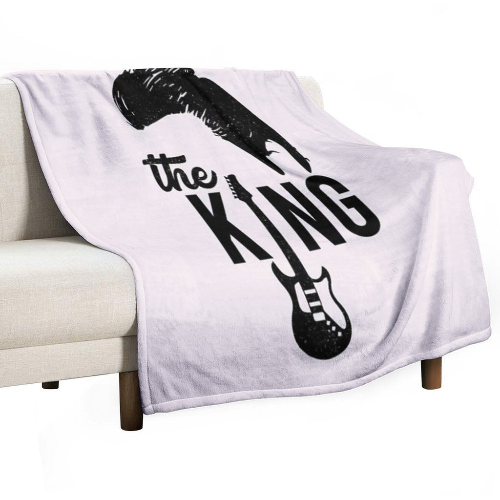 Elvis Elvis The King Sustainable Throw Blanket