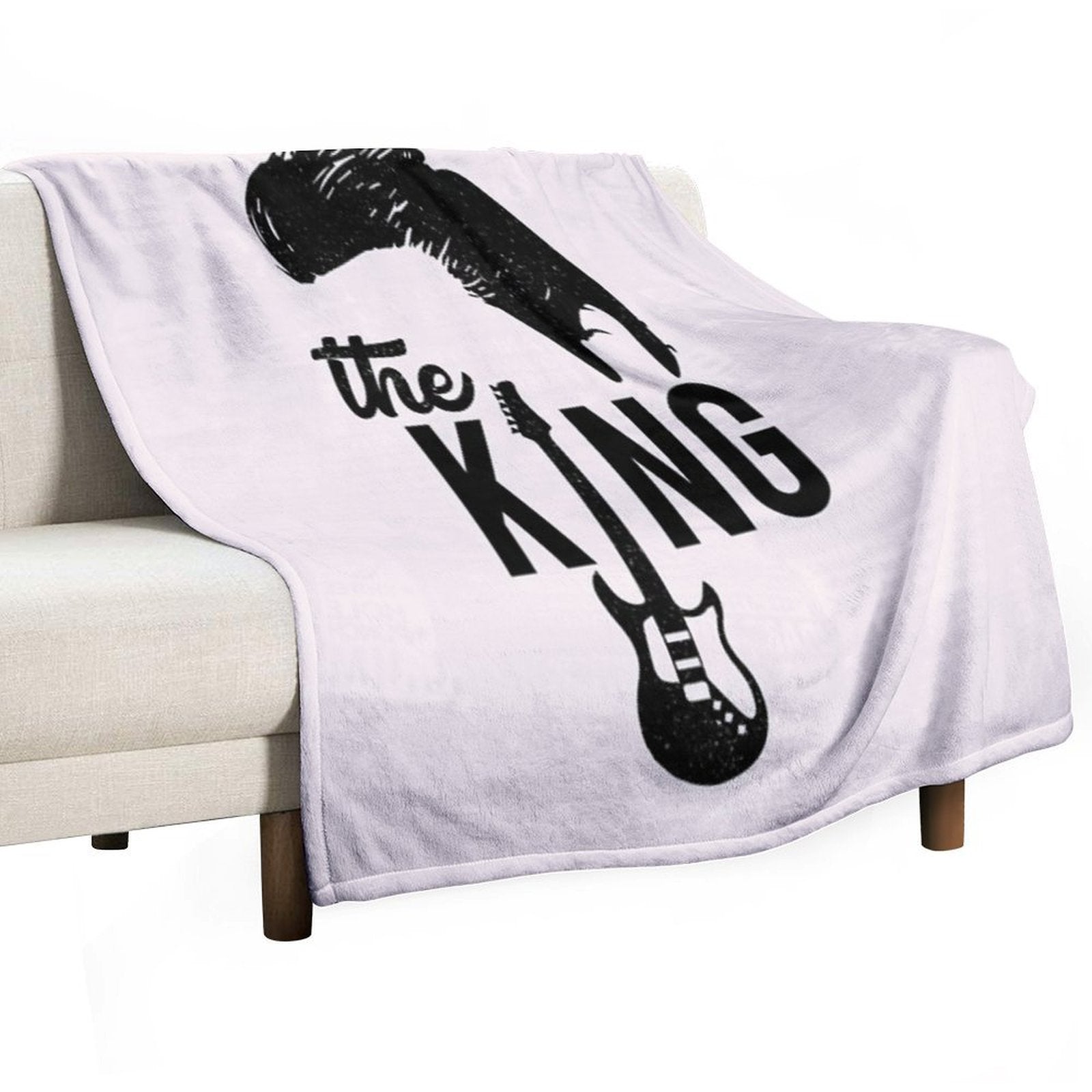 Elvis Elvis The King Sustainable Throw Blanket
