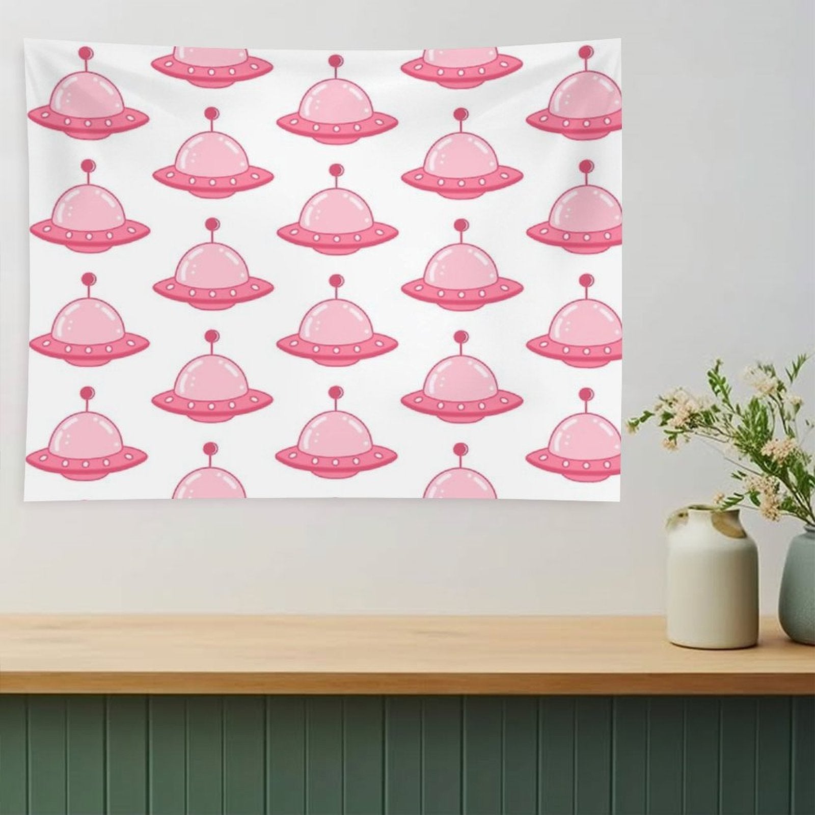 Just A Pink Plane Tapestry