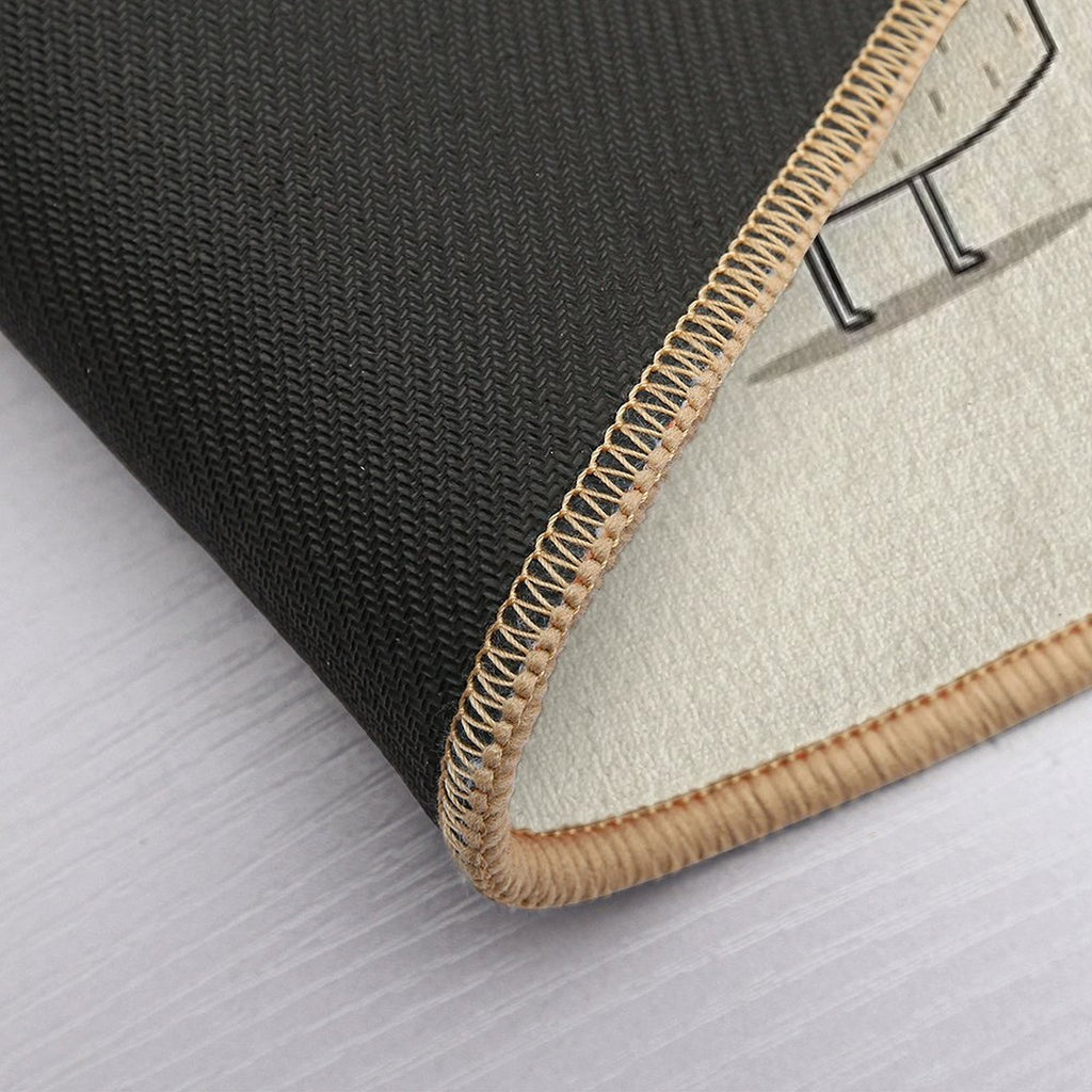 Log on And Log Off  Anti-Trip Bath Mat