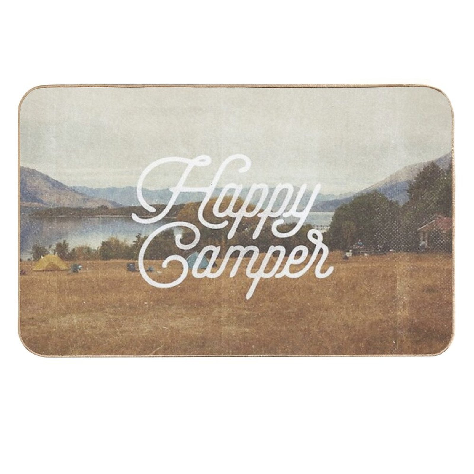 HAPPY CAMPER  Anti-Trip Bath Mat
