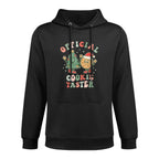 Official Cookie Taster  Christmas Cookie Taste Tester Baker Machine Washable Hoodie