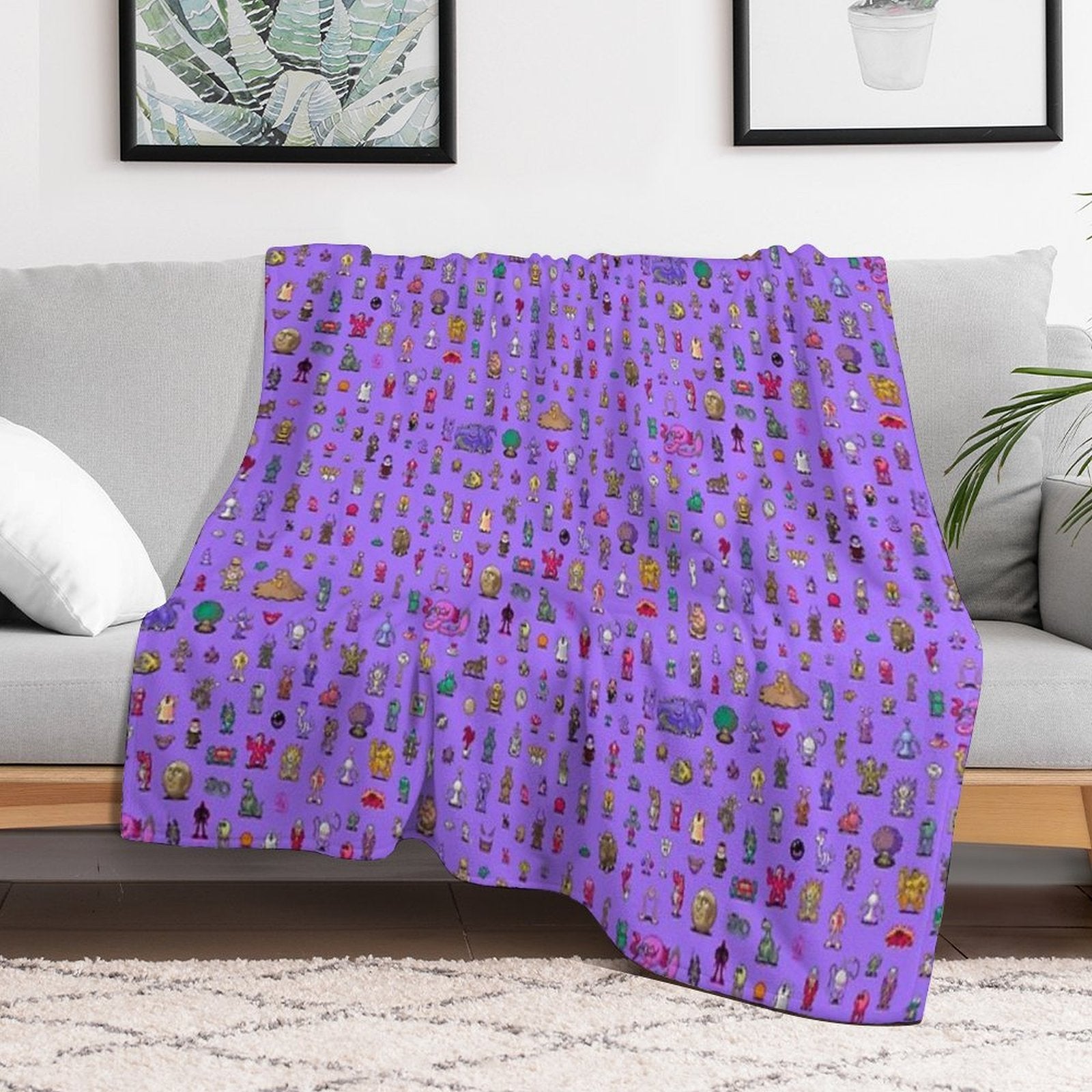 Earthbound Mega Sprite Sheet Comfort Throw Blanket