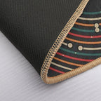 Vinyl Music Metro Record Map Labyrinth  Toxin-Free Bath Mat