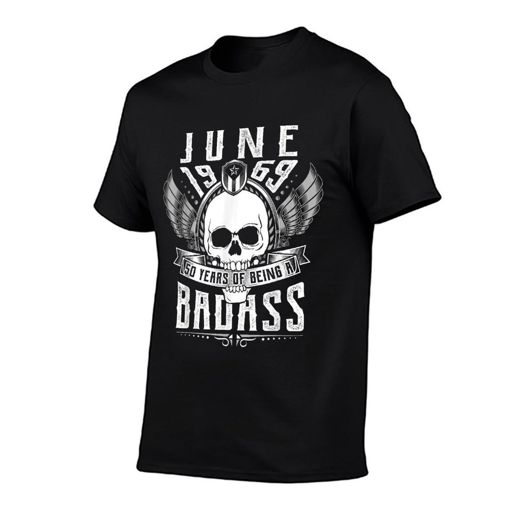 50th Birthday Gift June 1969, Badass Biker Style  Graphic-printed T-Shirt