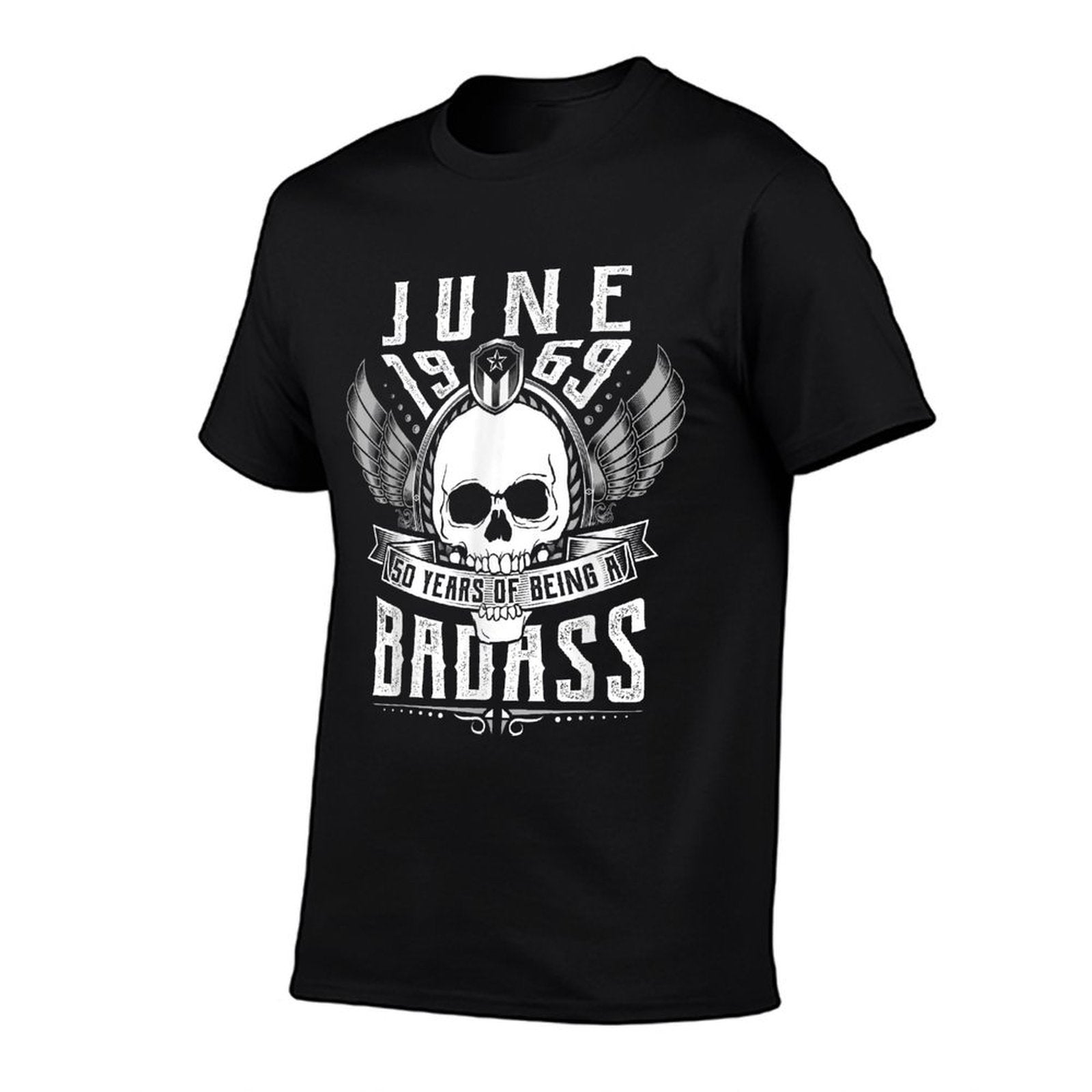 50th Birthday Gift June 1969, Badass Biker Style  Graphic-printed T-Shirt