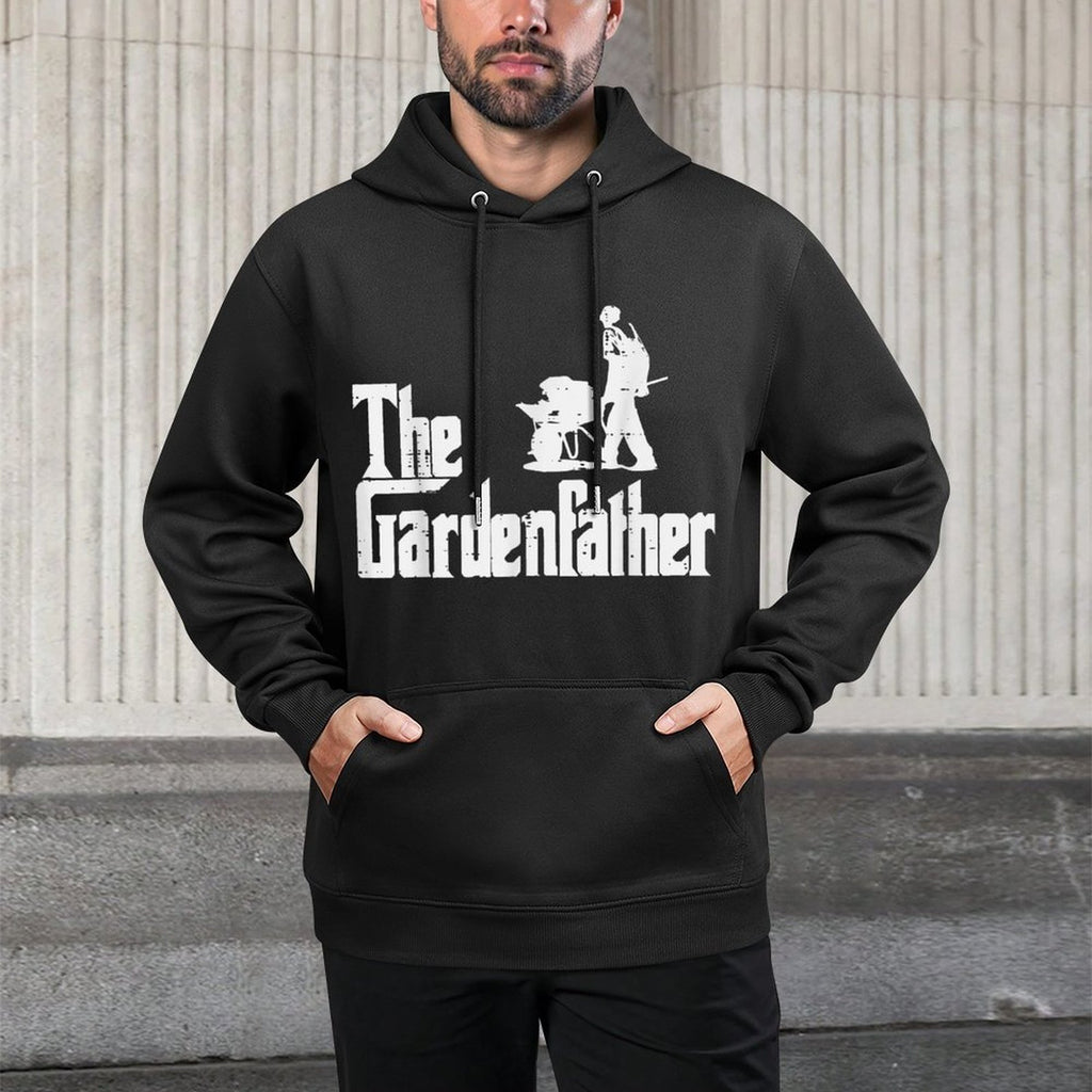 Gardening The Gardenfather Funny Movie Pun Fathers Day Men Medium-Weight Fabric Hoodie