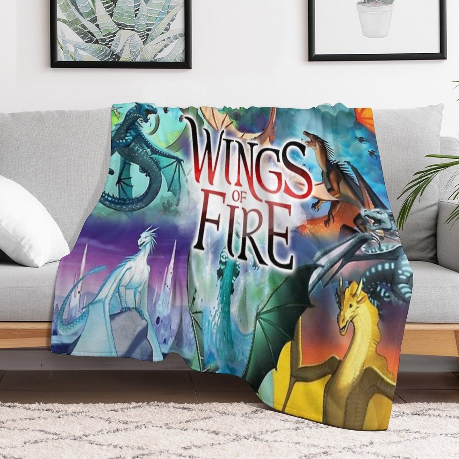 Wing of Fire All Dragon Compact Throw Blanket