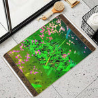 Peace Is Priceless - A Surreal Garden for Nature Lovers (Framed)  Eco-Friendly Bath Mat