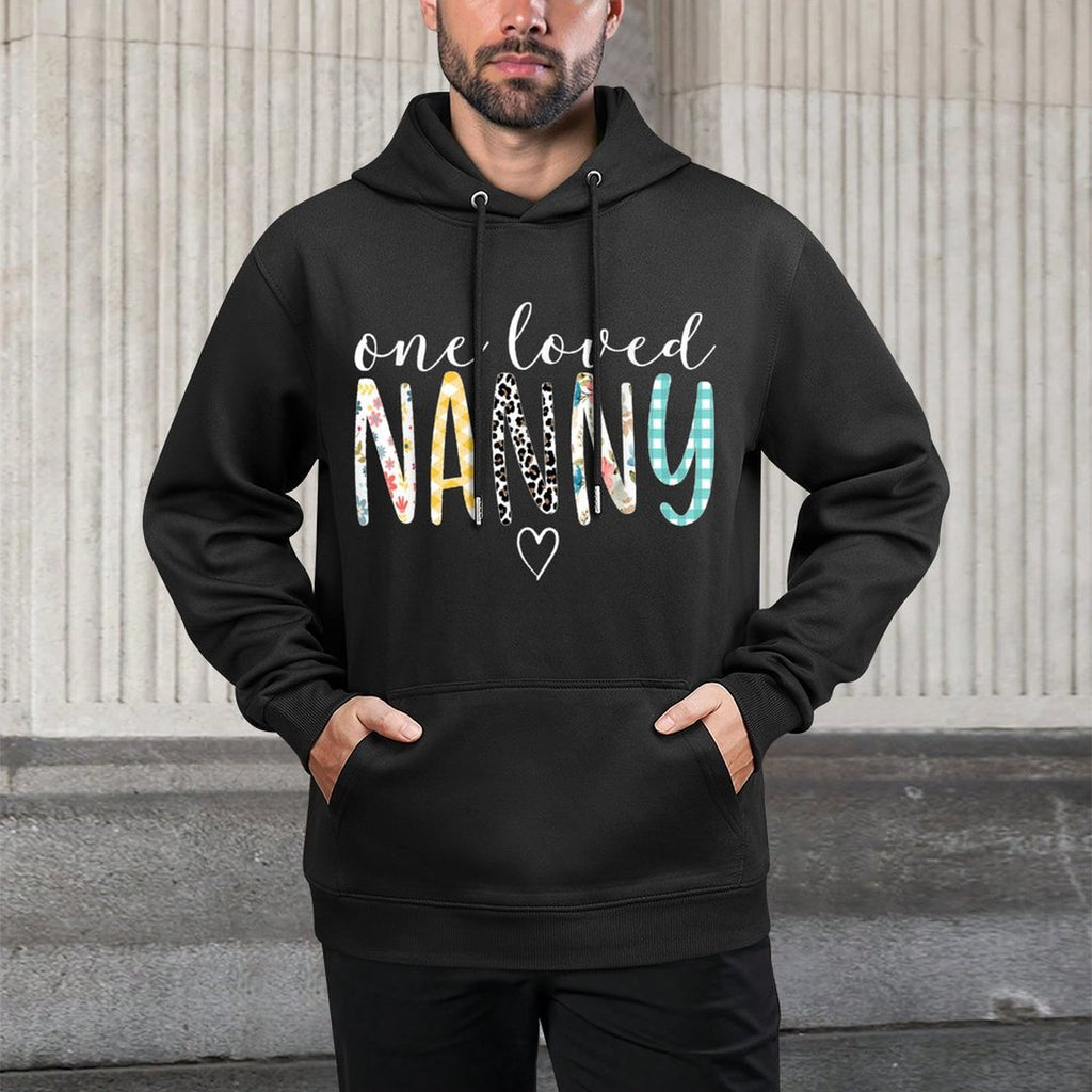Nanny Gifts Women One Loved Nanny Mother&#39;s Day Layering Staple Hoodie