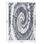 Colorful Swirl in Grey & White Shade Pattern 117 Lightweight Throw Blanket