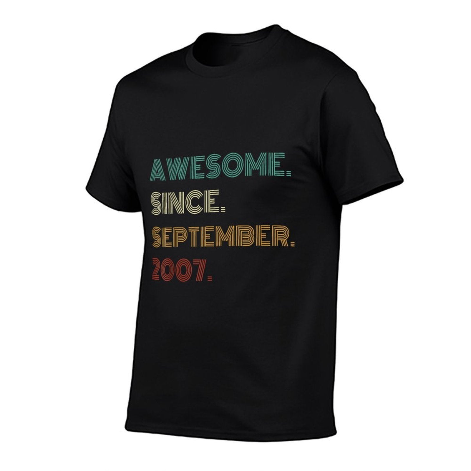 18 Years Old Awesome Since September 2007 18th Birthday  Quick-drying T-Shirt