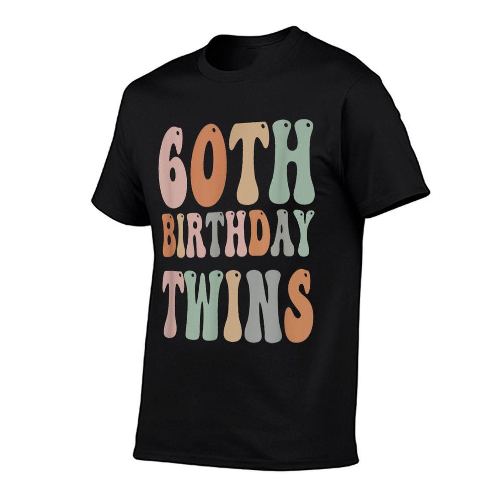 60th Birthday Twins 60 Years Old Twin Sibling Men Women Kids  Wrinkle-resistant T-Shirt
