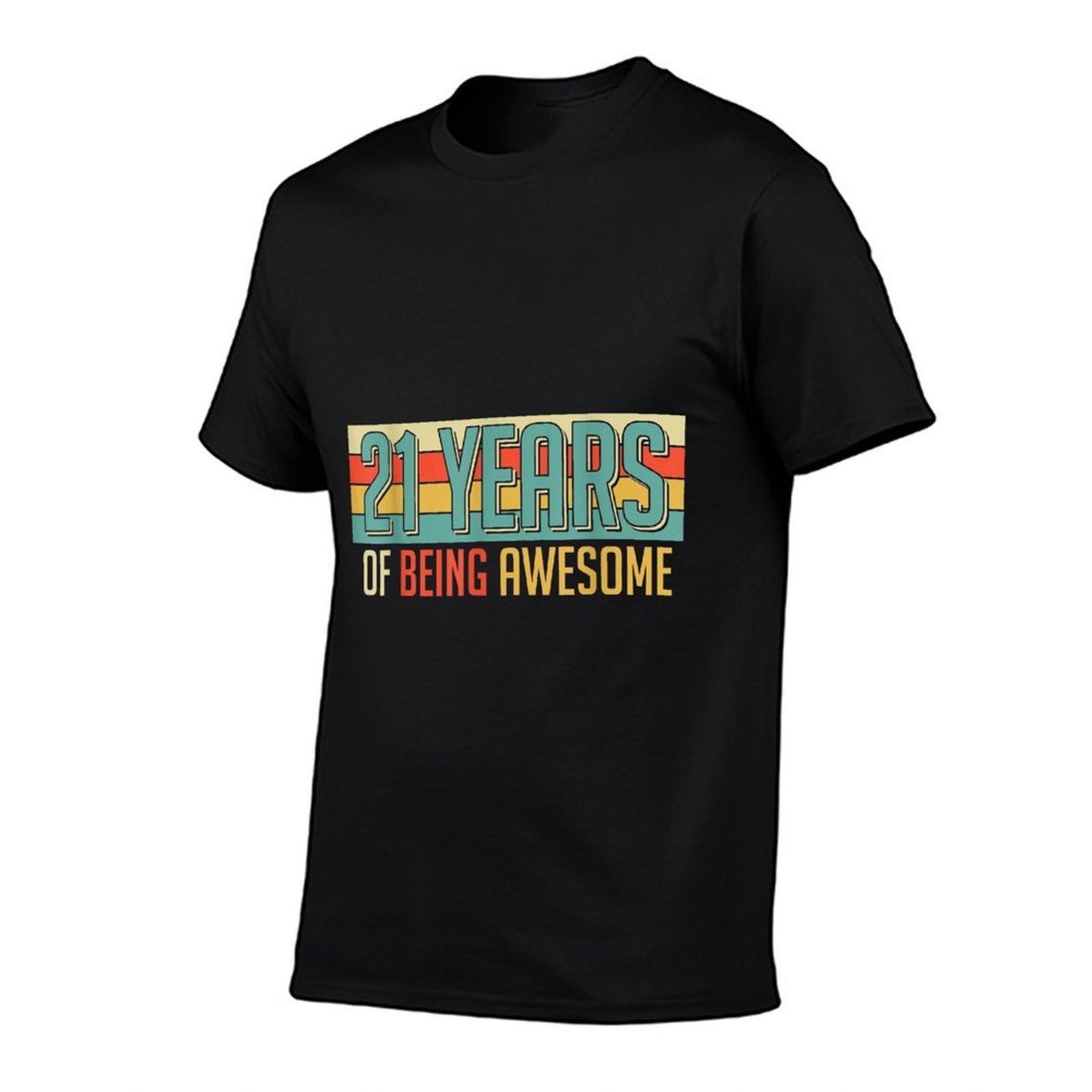 21 Years Old 21 Years Of Being Awesome Gifts 21st Birthday  Trendy Pattern T-Shirt