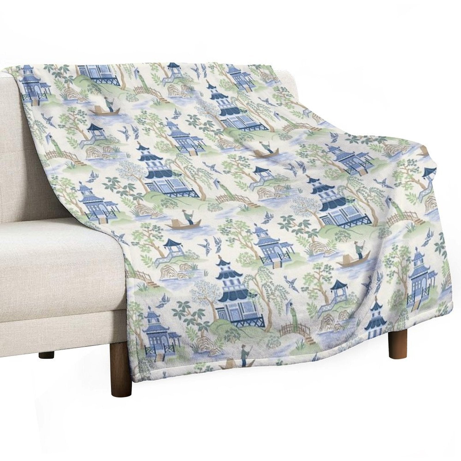 Chinoiserie Versatility Throw Blanket