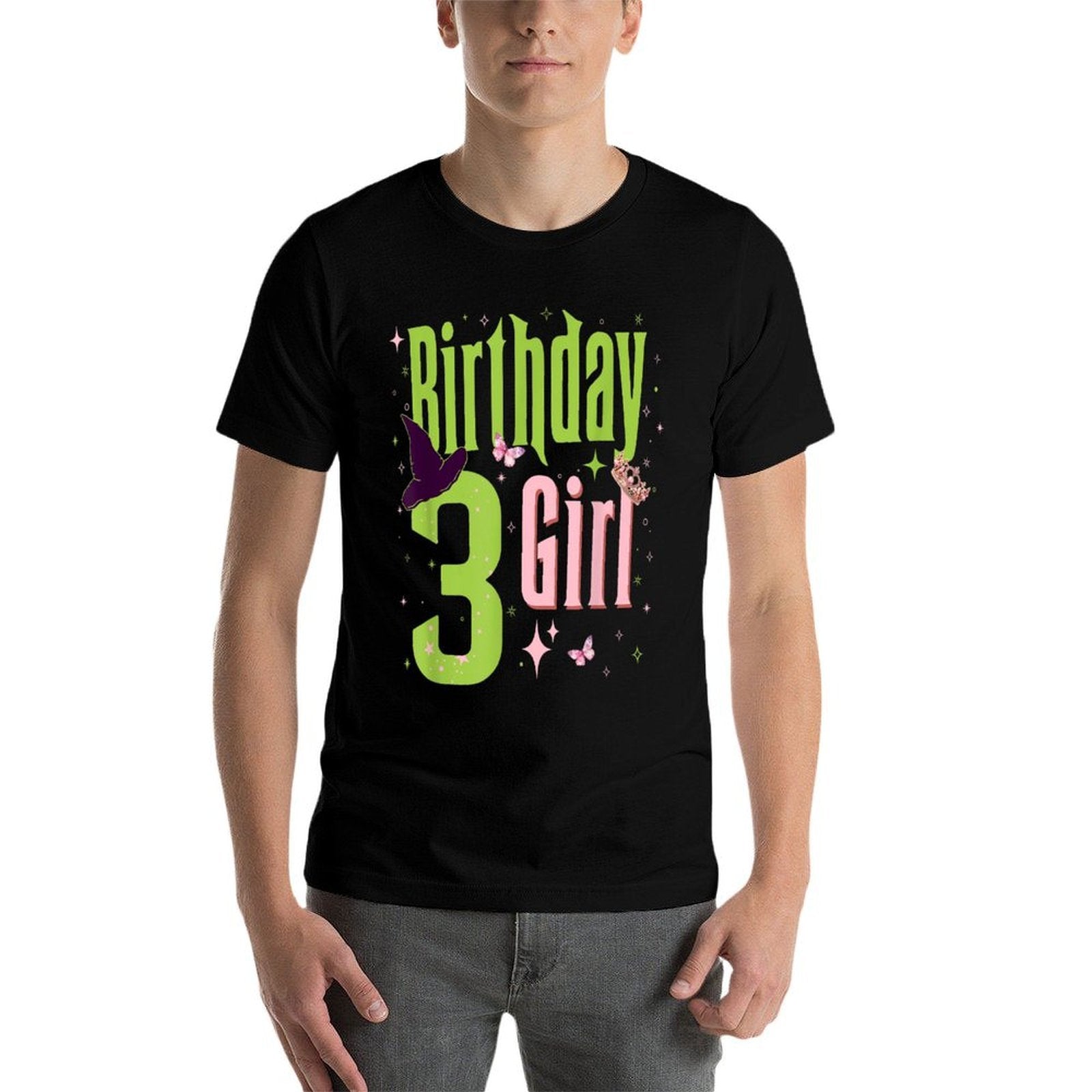 3rd Birthday Witch Pink And Green 3 Year Old Birthday Girl  Affordable Price T-Shirt