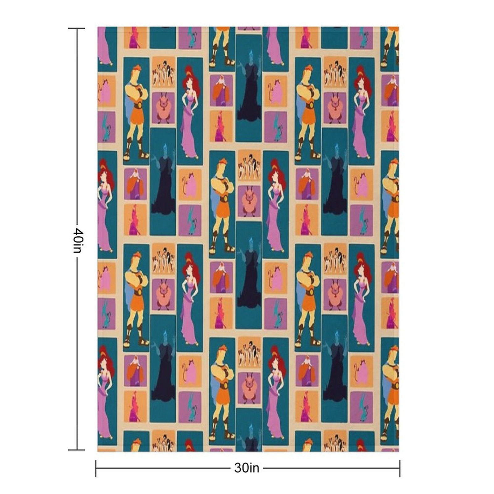 Hercules Inspired Minimalist Design Easy Care Throw Blanket