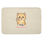 Stay Pawsitive  Long-Lasting Bath Mat