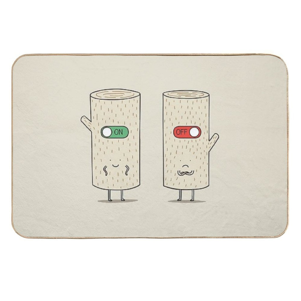 Log on And Log Off  Anti-Trip Bath Mat