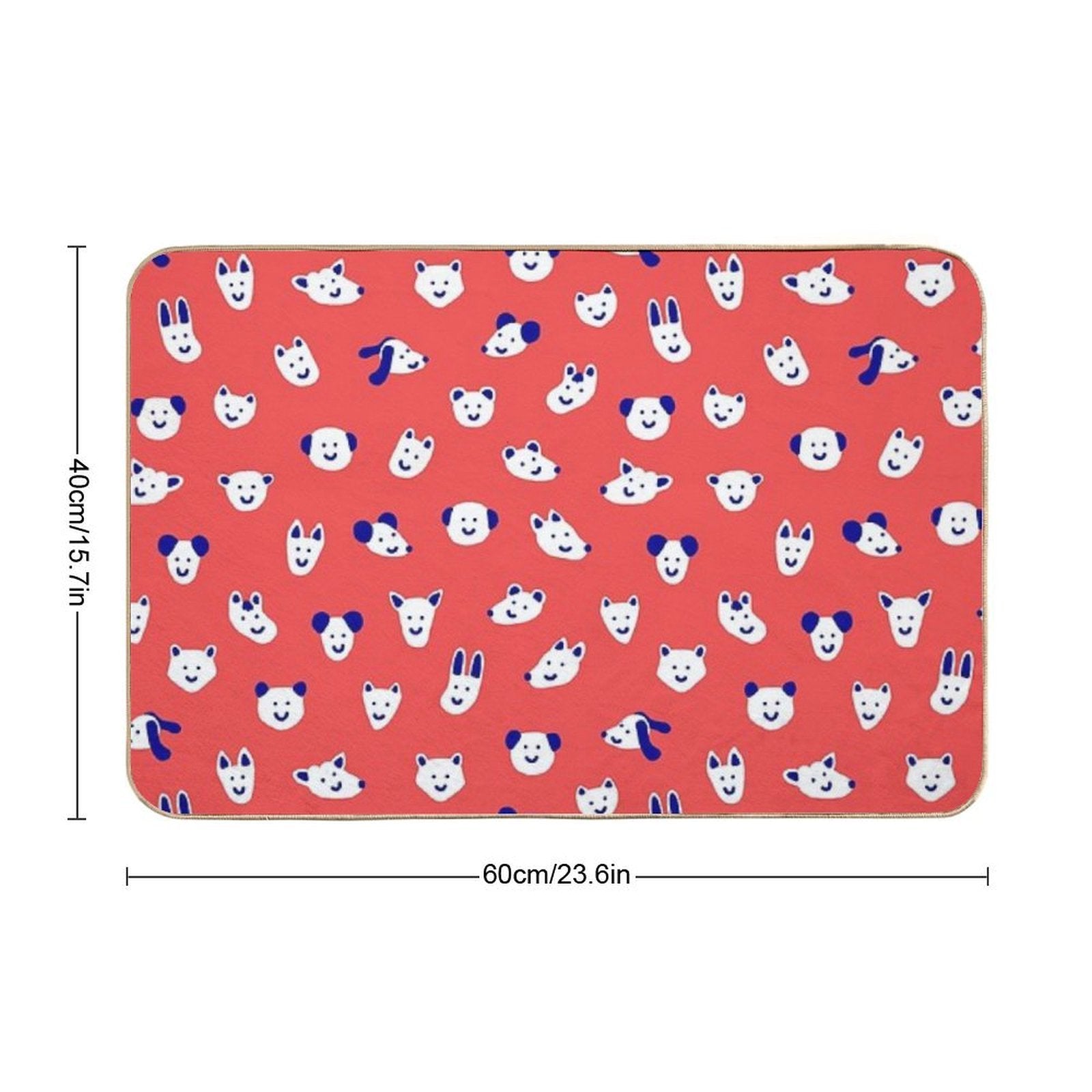 Cuties in Red  Anti-Trip Bath Mat