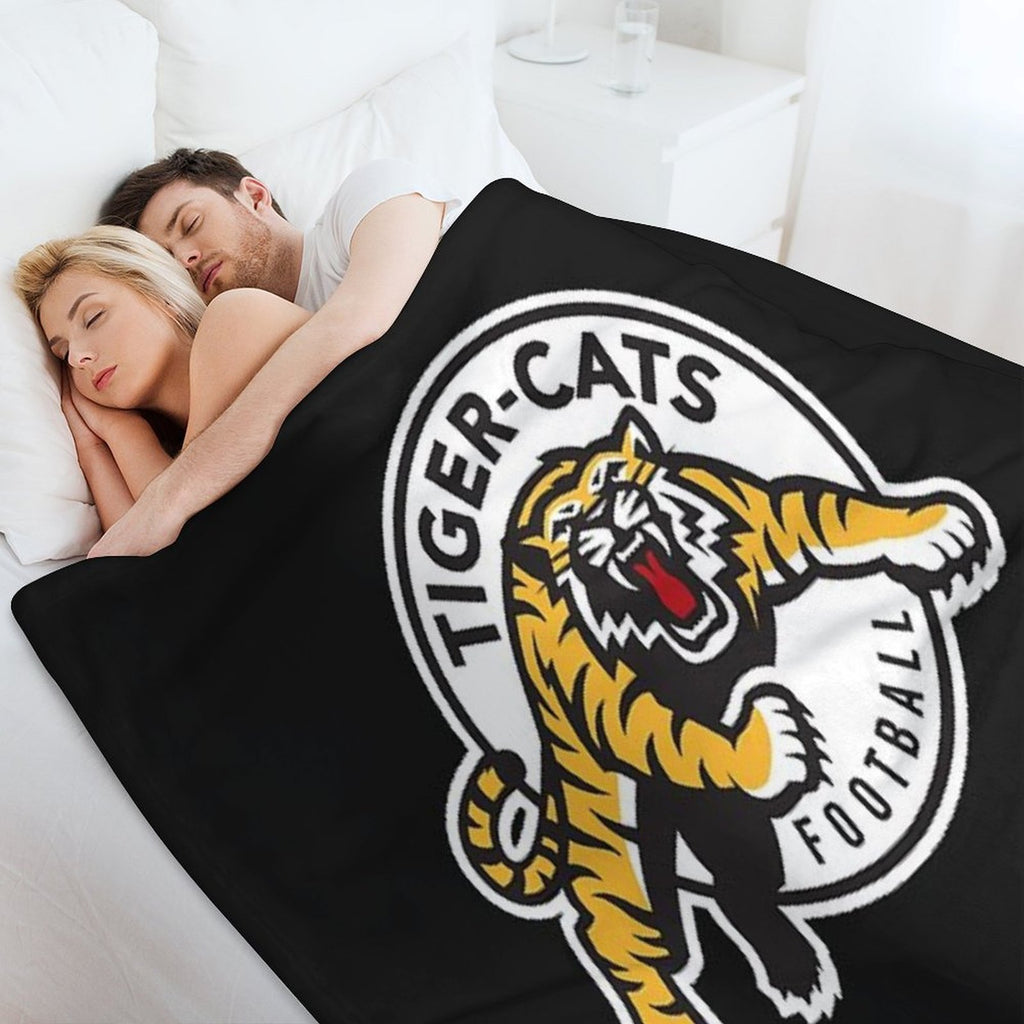 Hamilton Tiger Cats Cfl Logo Wrinkle-free Throw Blanket