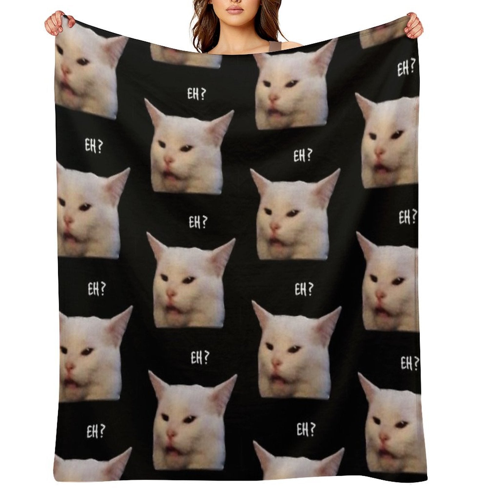 Smudge The Cat, Table Cat -funny Memes Anti-pilling Throw Blanket