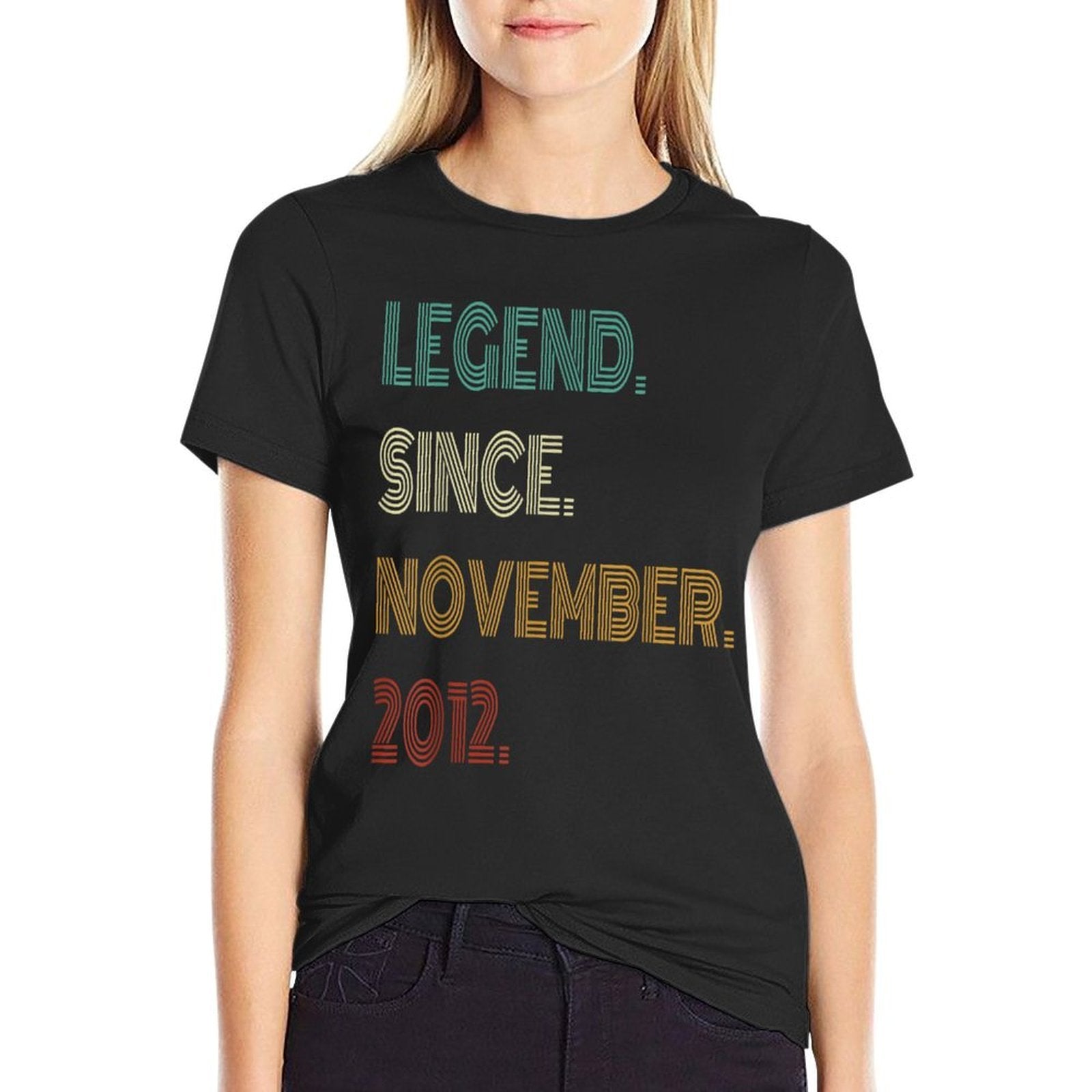 13 Years Old Legend Since November 2012 13th Birthday  Tagless Design T-Shirt