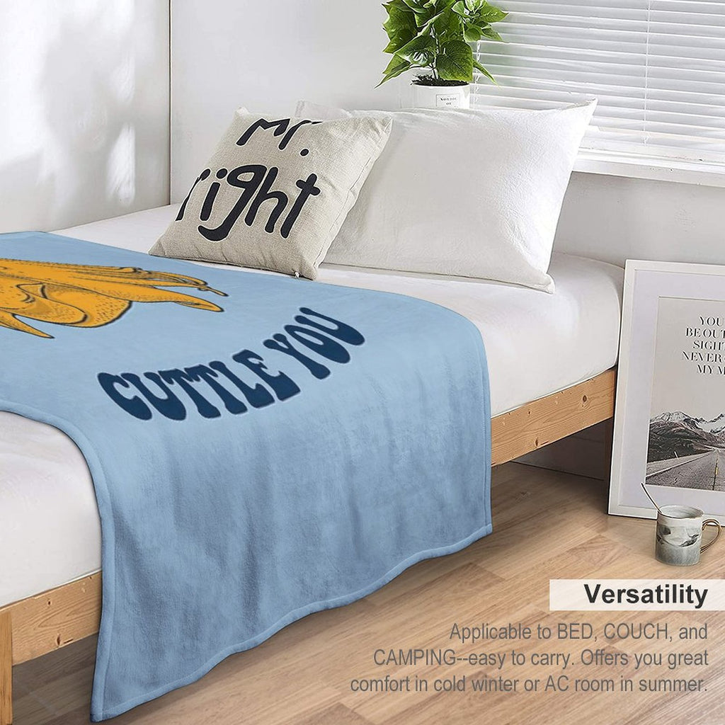 I Wanna Cuttle You Easy Care Throw Blanket