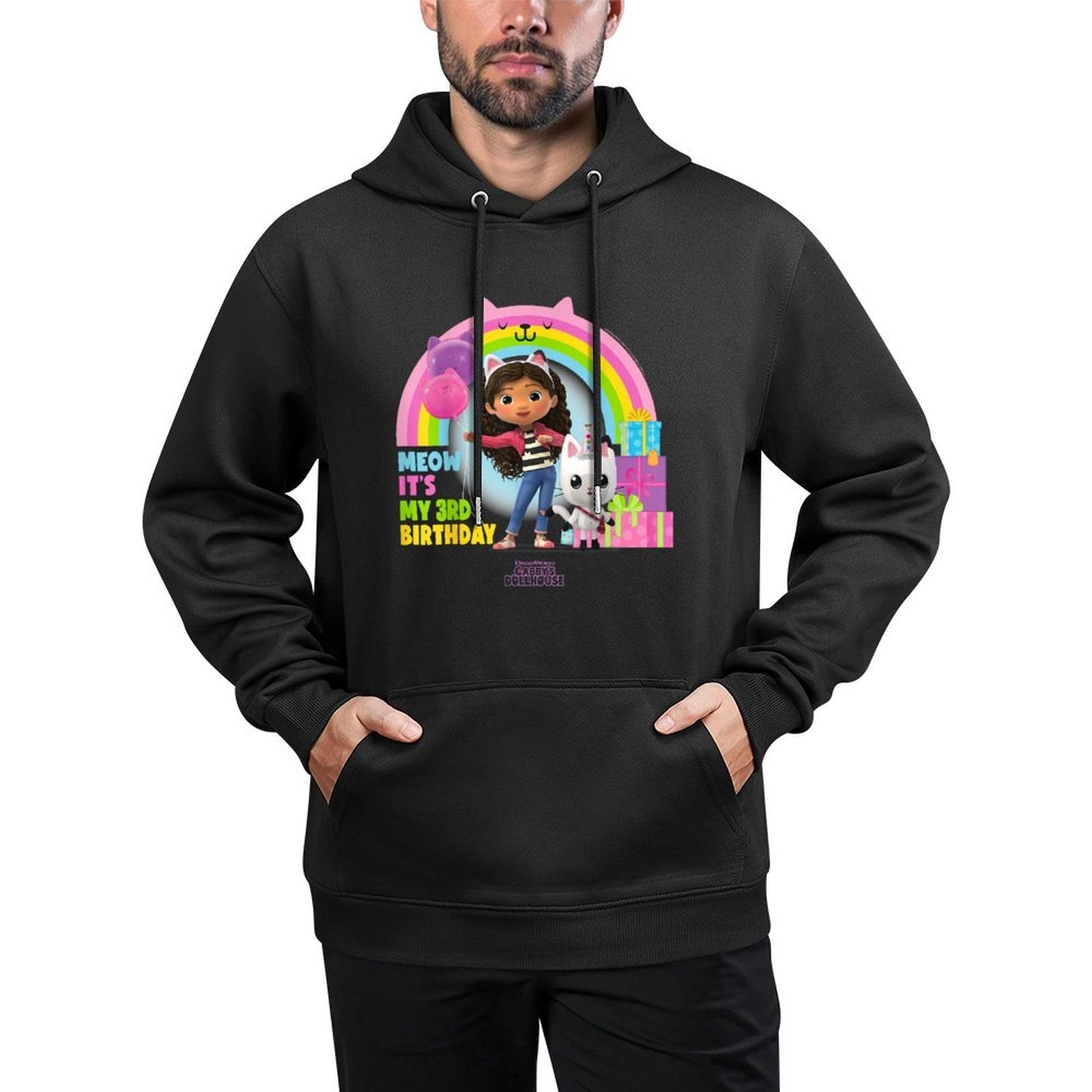 DreamWorks Gabby's Dollhouse 3rd Birthday Relaxed Fit Hoodie