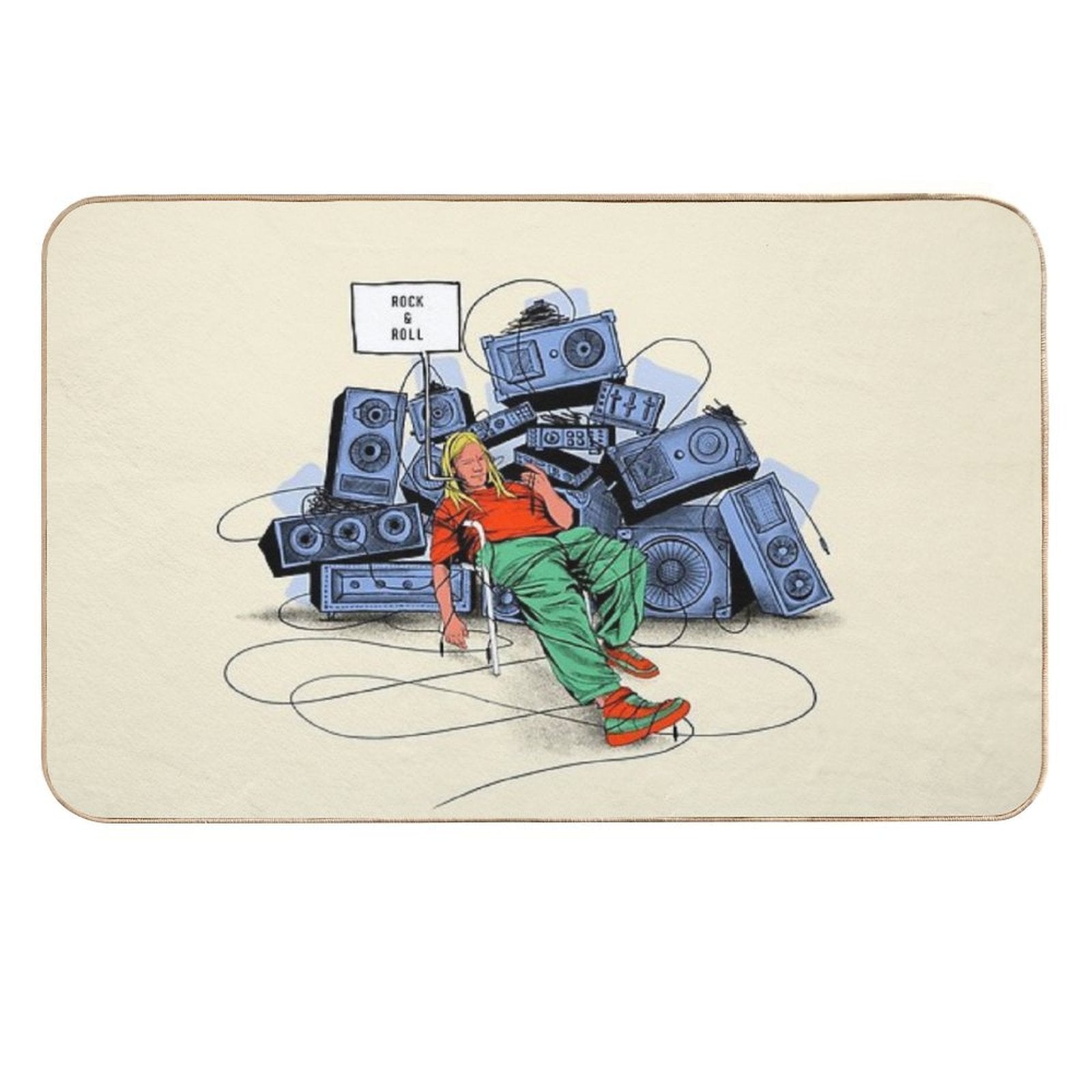Rock&roll  Pet-Safe Bath Mat