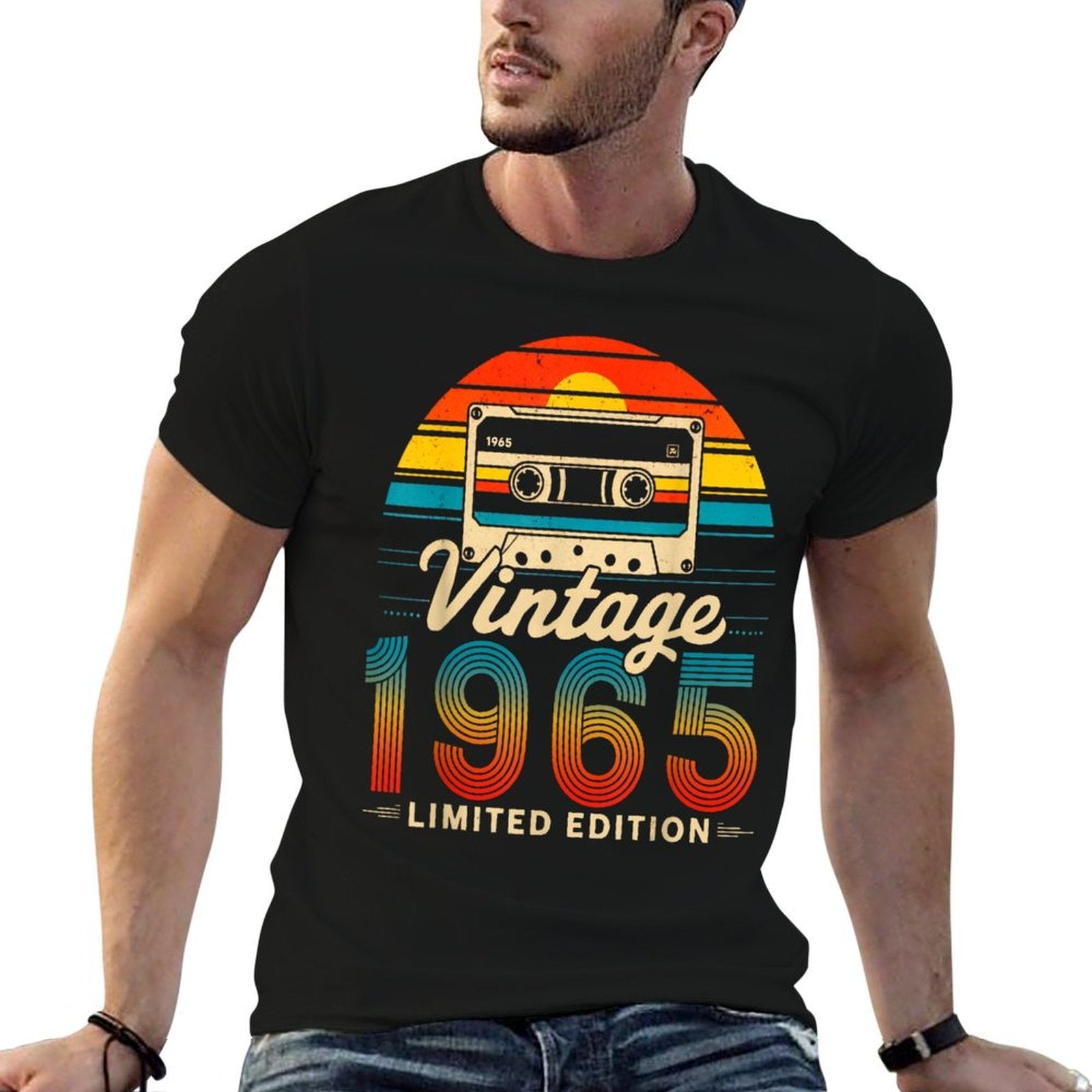 60 Years Old Gifts Vintage Born In 1965 Retro 60th Birthday  Durable T-Shirt
