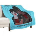 Black Comes In Many Shades Vampire Musician Wrinkle-free Throw Blanket
