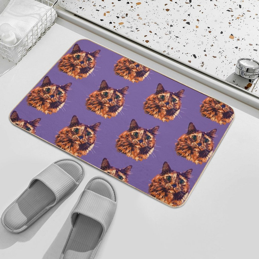 Tortoiseshell Mocha  High-Traffic Bath Mat