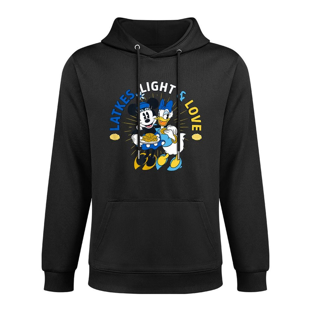 Disney Mickey  Friends Hanukkah Minnie And Daisy Breathable Fabric Hoodie