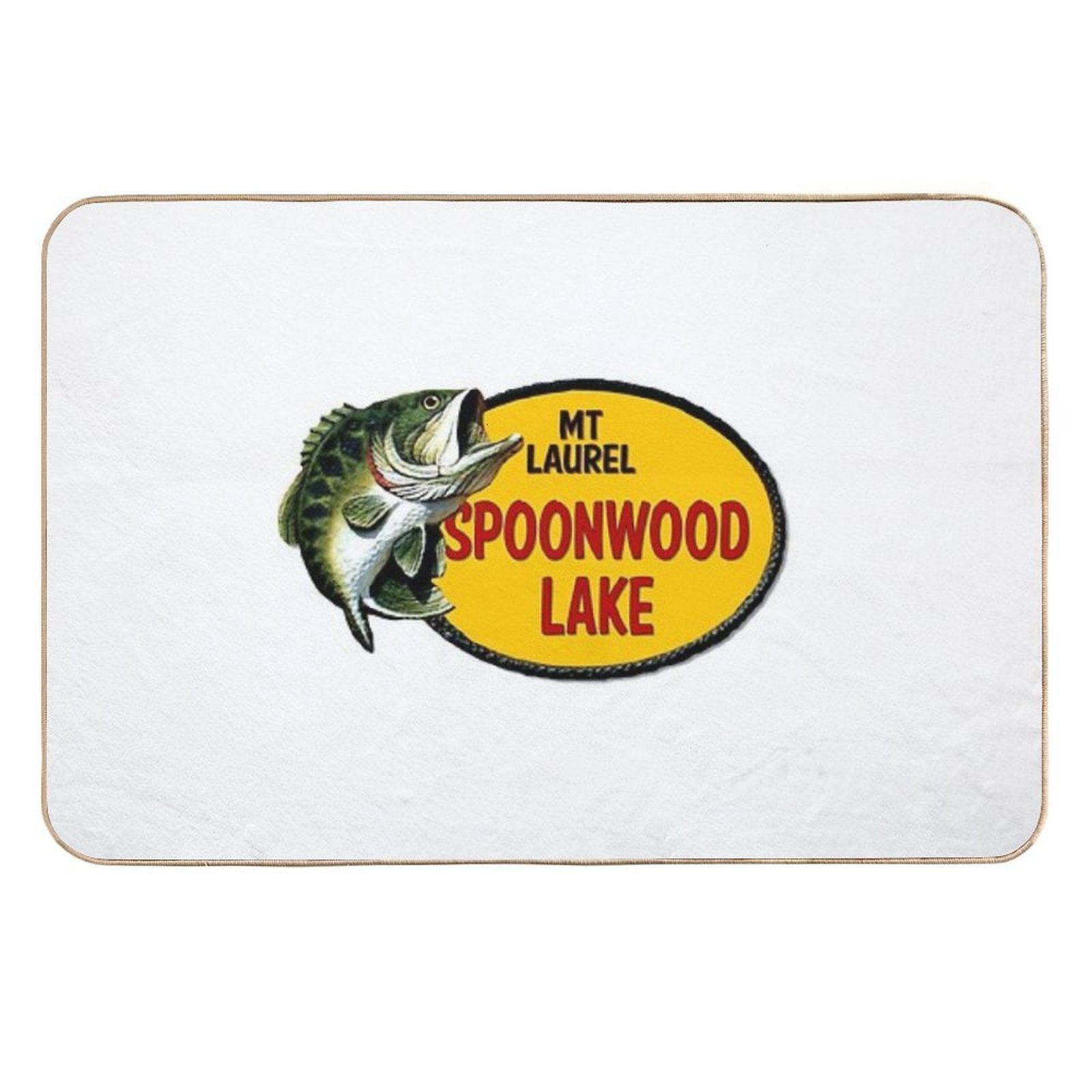 MT Laurel Alabama Spoonwood Lake Bass  Slip-Resistant Bath Mat