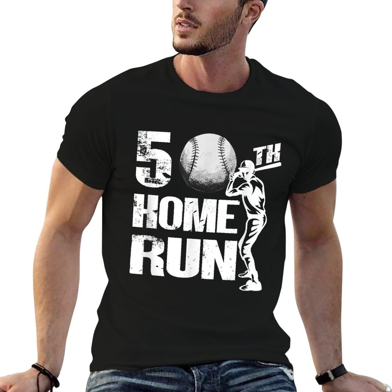 50 Years Old Vintage Baseball 50th Birthday  Lightweight T-Shirt