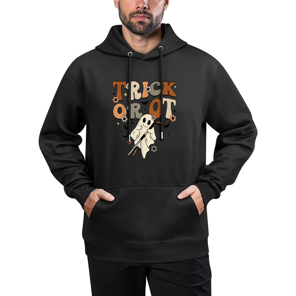 Retro Trick Or OT Cute Ghost Occupational Therapy Halloween Customizable Surface Hoodie