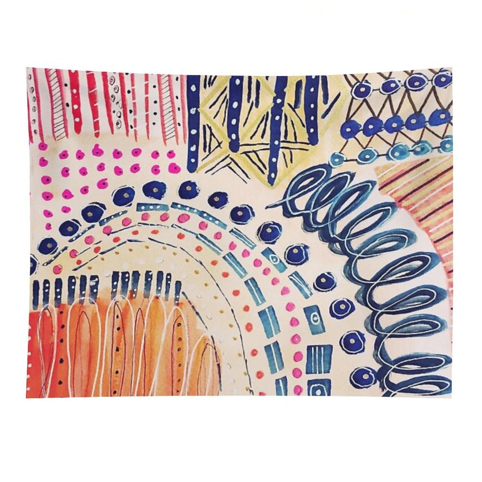 Shakti Abstract Hand Painted Design Tapestry