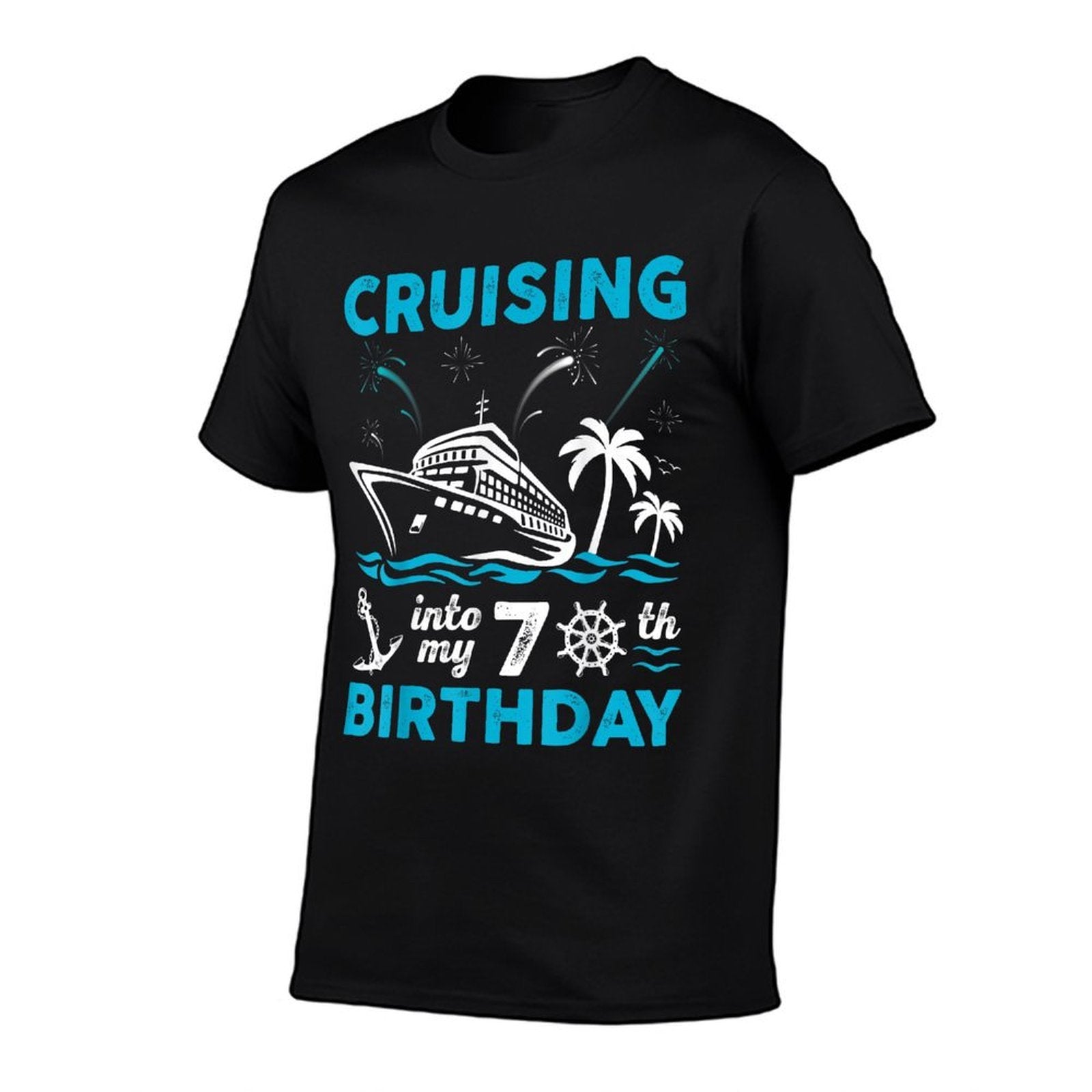 70 Year Old Birthday Cruising Into My 70th Birthday Cruise  Durable T-Shirt