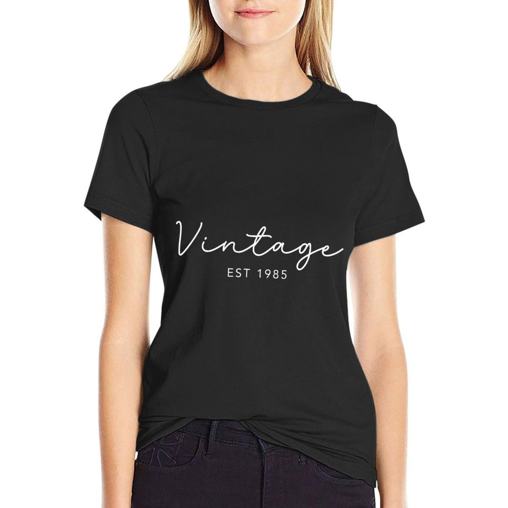 40th Birthday Trendy Vintage Womens 1985 Sweatshirt  Polyester Blend T-Shirt