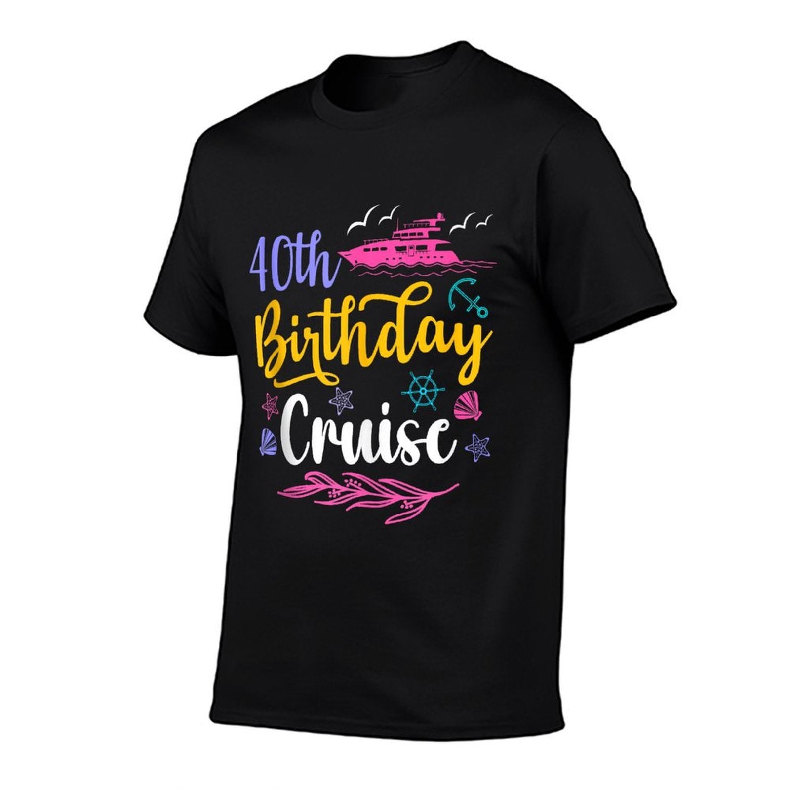 40th Birthday Cruise Funny 40 Years Old Cruise Squad Women  Moisture-wicking T-Shirt