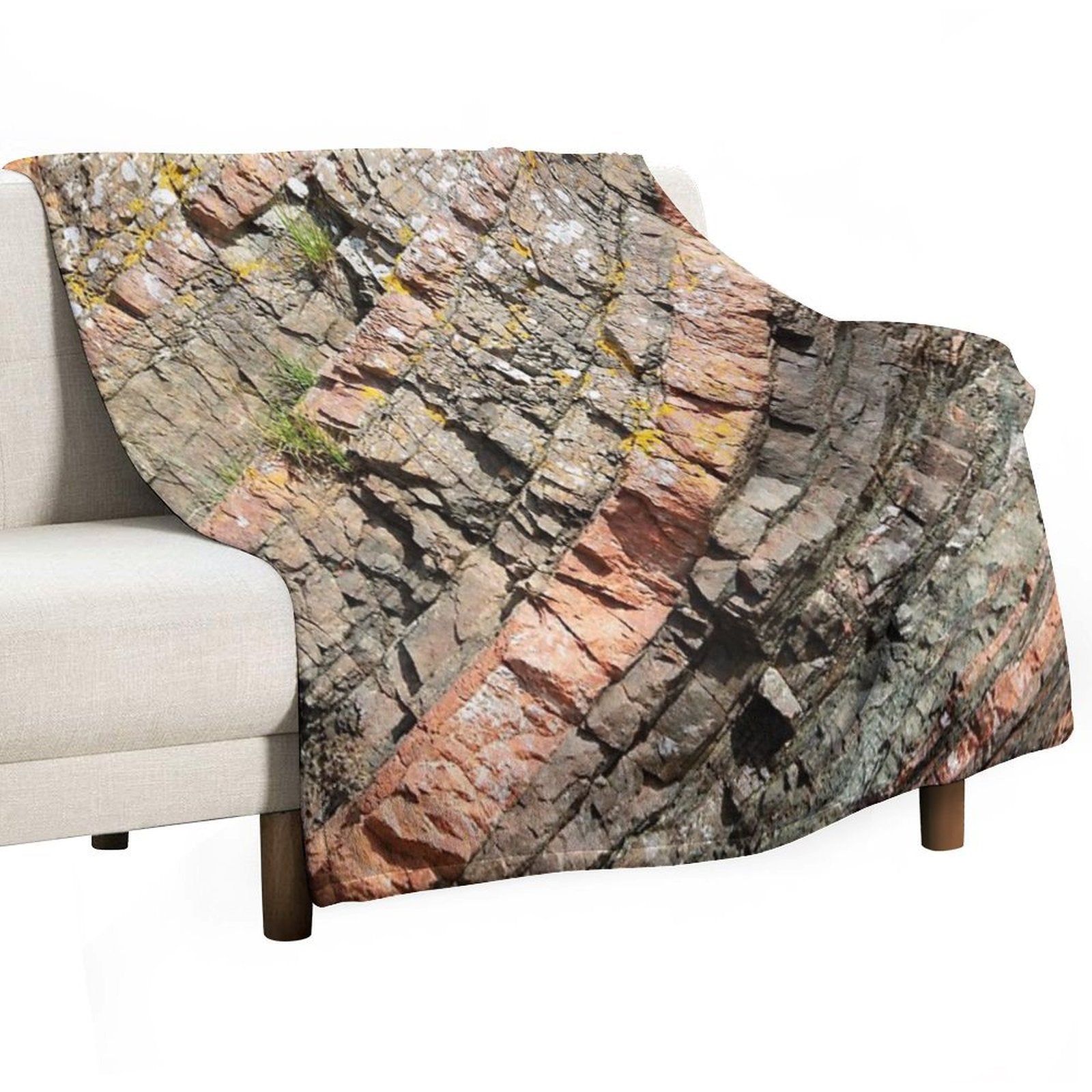 A Slice of Geology Quick-dry Throw Blanket
