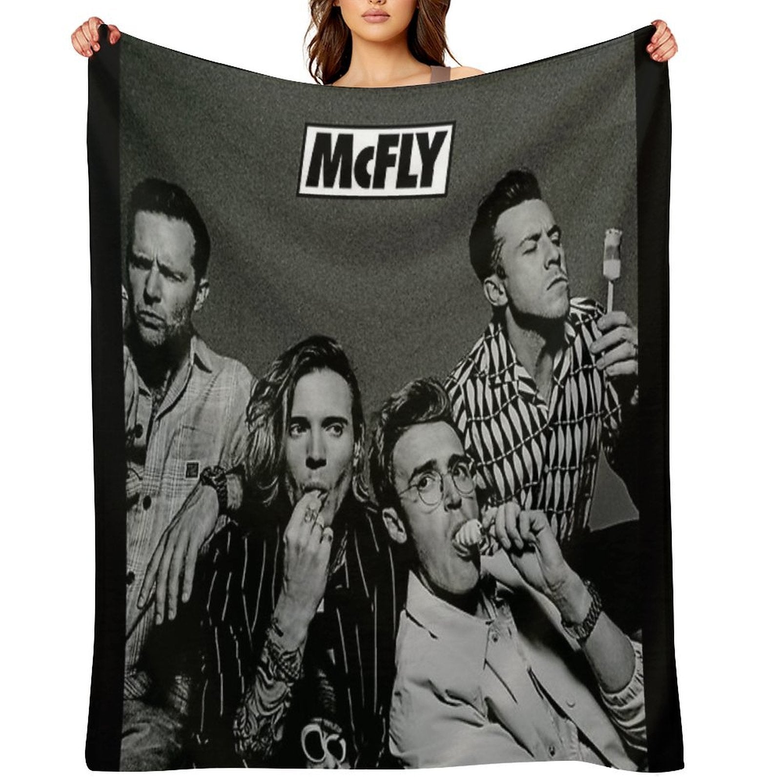 McFly Poster Easy Care Throw Blanket