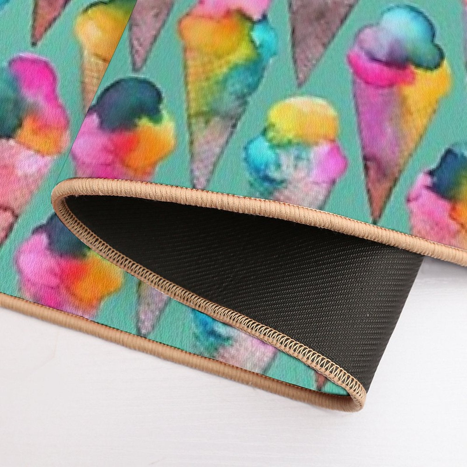 Ice Cream Cones  Non-Slip Bath Mat
