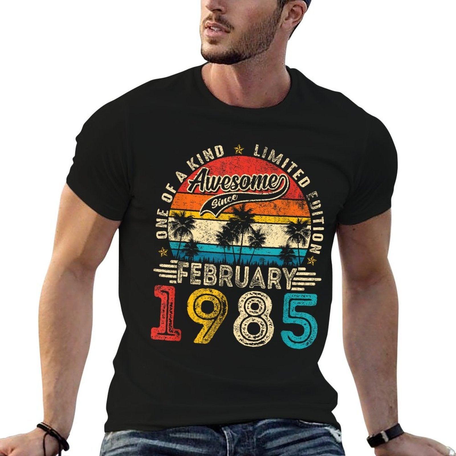 40 Years Old Awesome Since February 1985 40th Birthday Women  Affordable Price T-Shirt