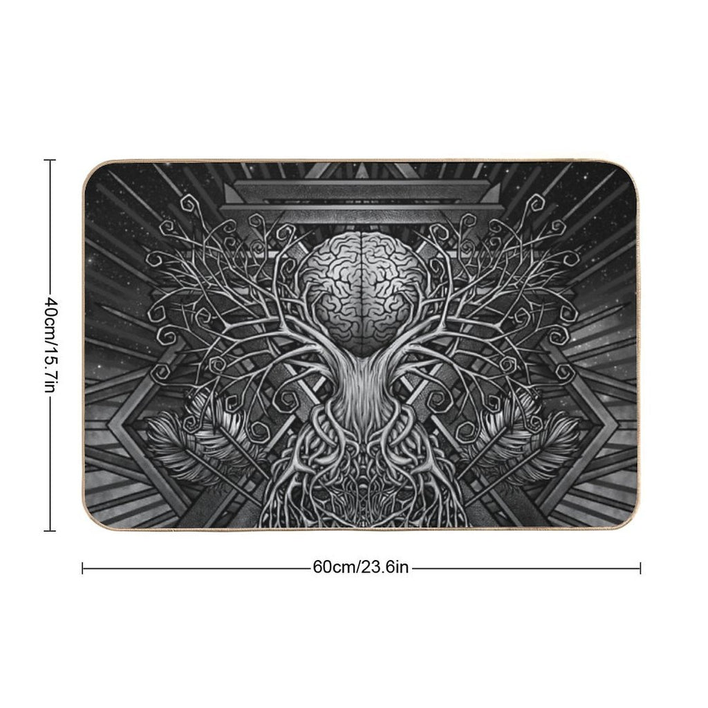 The Brain Tree of Intelligence  Long-Lasting Bath Mat