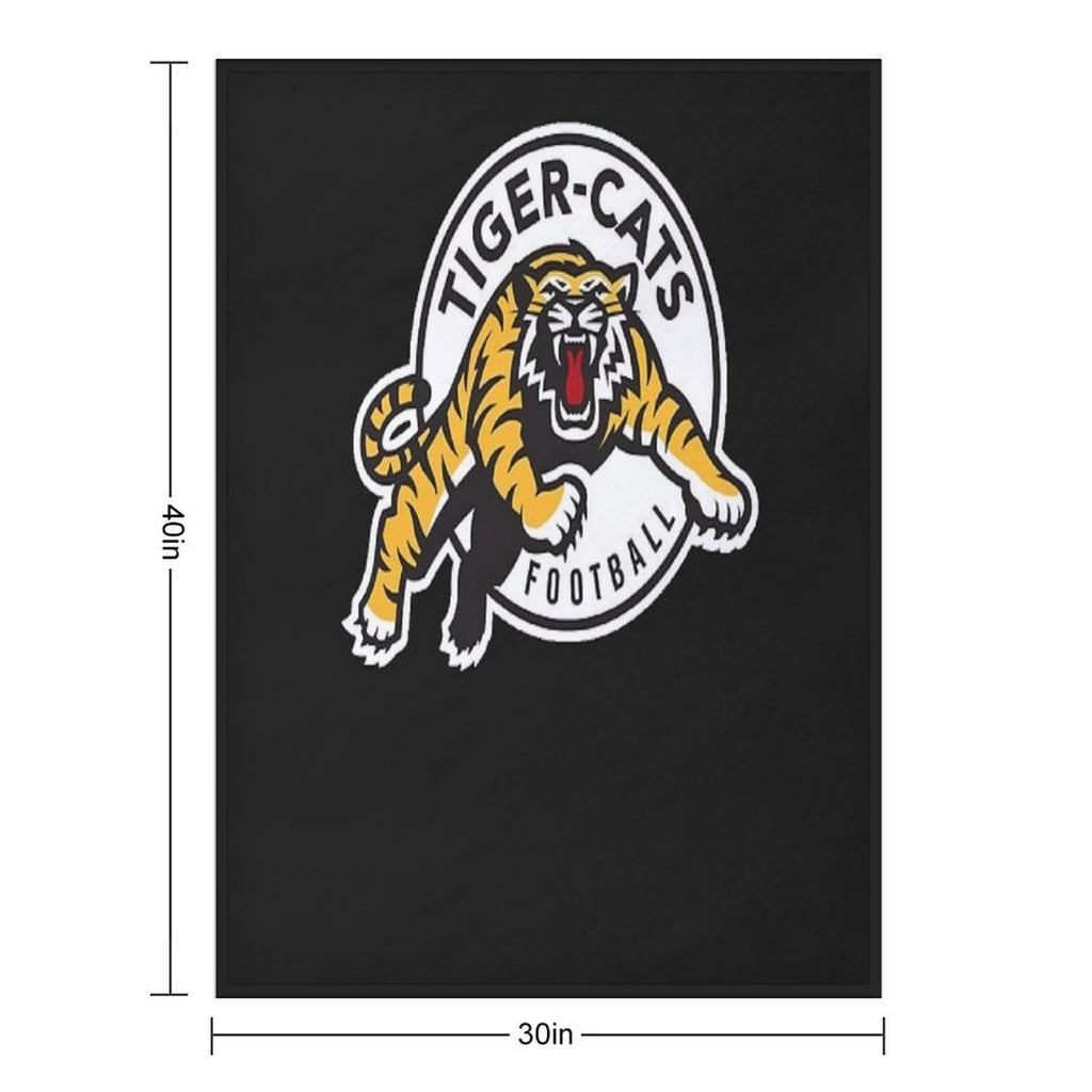 Hamilton Tiger Cats Cfl Logo Wrinkle-free Throw Blanket